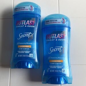 SECRET Outlast Sweat & Odor Clear Gel Antiperspirant Deodorant (Hygienic Fresh)